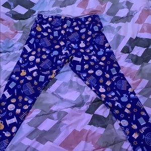 Hanukkah design leggings